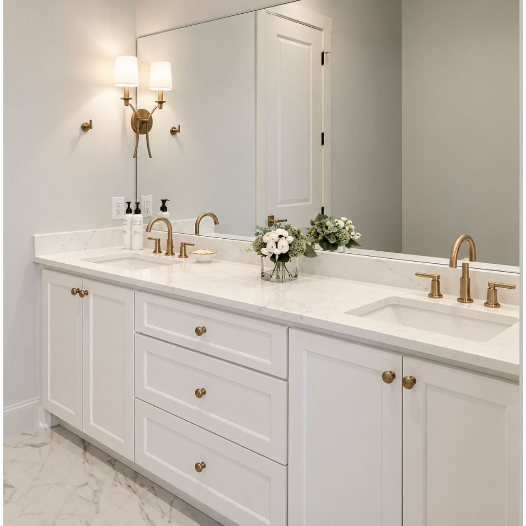 Sage green botanical wallpaper bedroom suite
